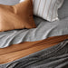 Organic Cotton Brulee Brown Eyelash Fringe Full/Queen Duvet Cover