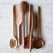 Crate & Barrel Acacia Slotted Spoon