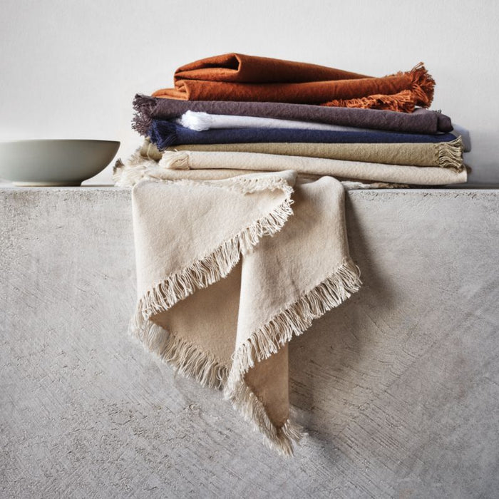 Craft Sage Green Organic Cotton Fringe Napkin