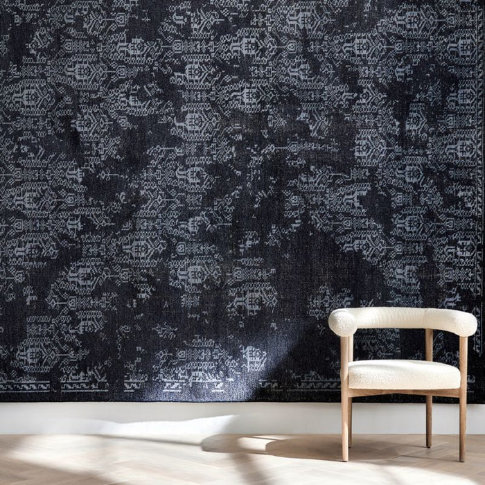 Firenze Vintage Dark Blue Area Rug 8'x10'