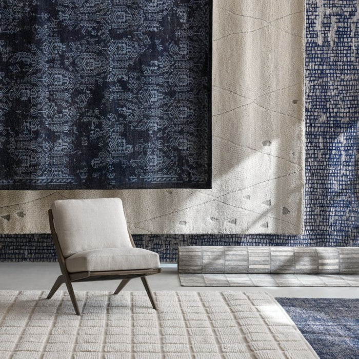 Firenze Vintage Dark Blue Area Rug 8'x10'