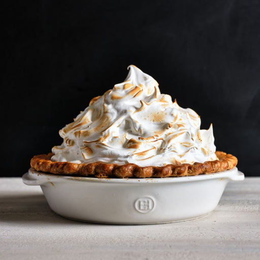 Emile Henry x Crate & Barrel Cream Ceramic Pie Dish