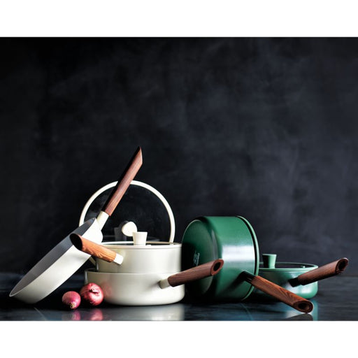 Crate & Barrel Monterey Cream 5-Piece Non-Stick Ceramic Cookware Set