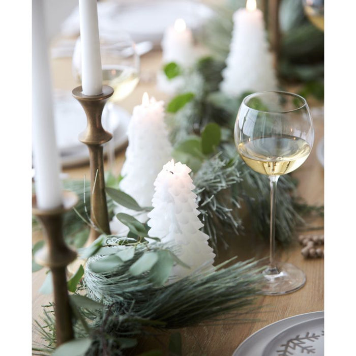 White 6" Tree Candle