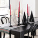 Sobro 86" Black Mahogany Wood Dining Table