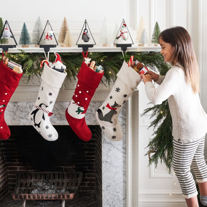 Polar Bear Cub Christmas Stocking