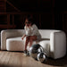 Hugger Curved Boucle Sofa by Leanne Ford