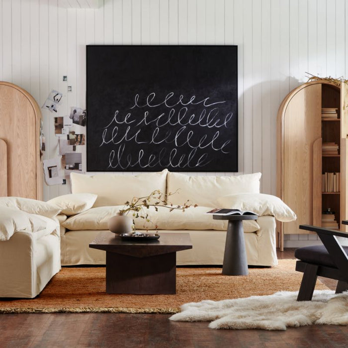 Willy Charcoal Brown Round Pedestal Side Table by Leanne Ford