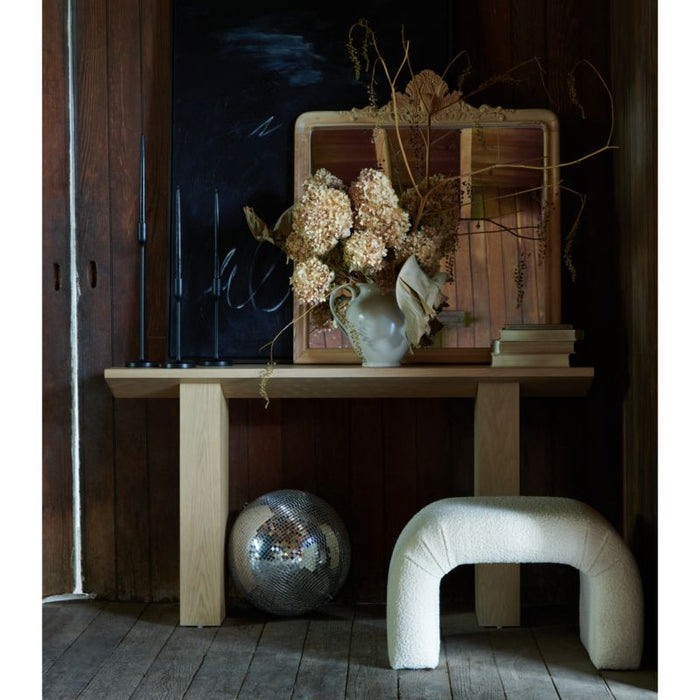 Martini Small Upholstered Ottoman by Leanne Ford