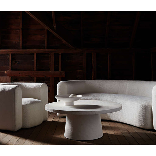 Hugger Curved Swivel Accent Chair by Leanne Ford
