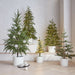 Faux Pine Pre-Lit LED Christmas Tree with White Lights 4'
