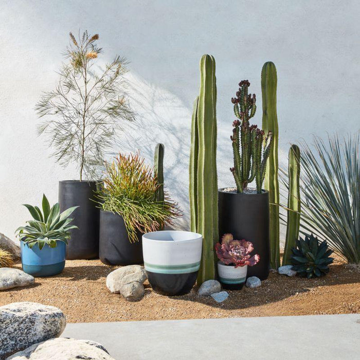 Saabira Fiberstone 15.5" Tall Indoor/Outdoor Planter - Crate and Barrel Philippines