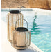 Brigton Rattan Lantern 23"