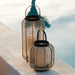 Brigton Rattan Lantern 23"
