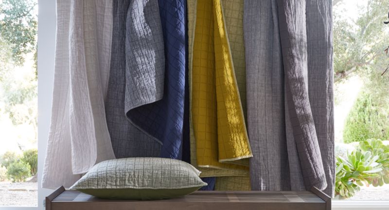 Grey Belgian Flax Linen Sham King