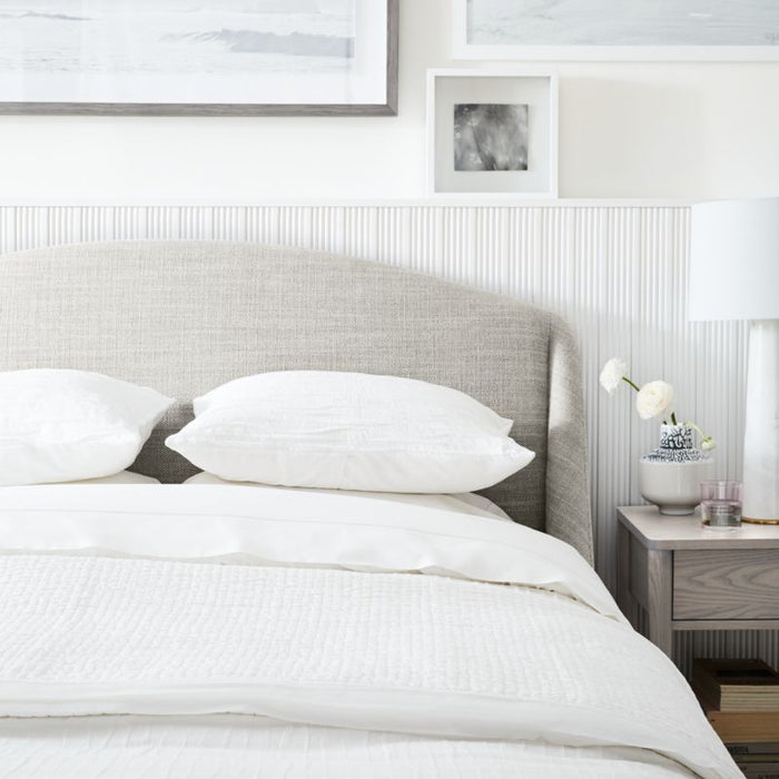 Lafayette Mist Grey Upholstered King Bed