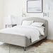 Lafayette Mist Grey Upholstered King Bed