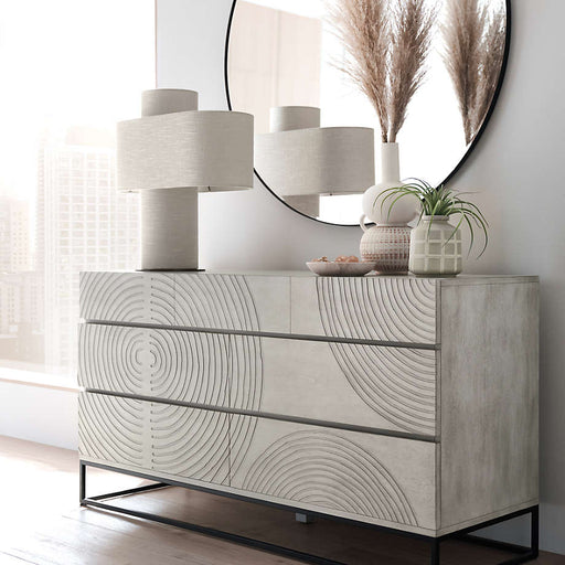 Edge Black Round 48" Wall Mirror