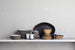 Marin Black Recycled Ceramic Serving Platter