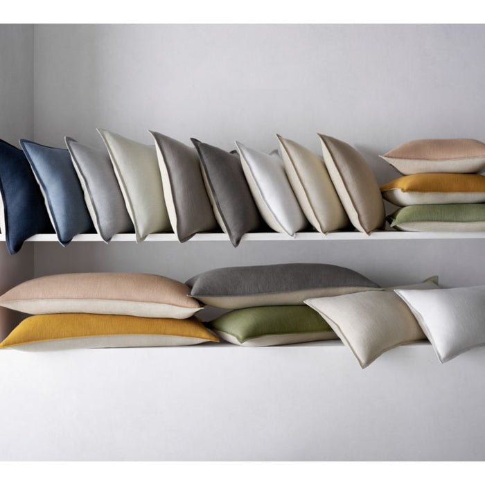 Terracotta 20" Laundered Linen Pillow Cover