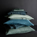 Organic Cotton Lily Pad Green Eyelash Fringe King Pillow Sham
