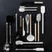 Crate & Barrel Black Silicone and Stainless Steel Deep Spoon