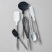 Crate & Barrel Black Silicone and Stainless Steel Deep Spoon