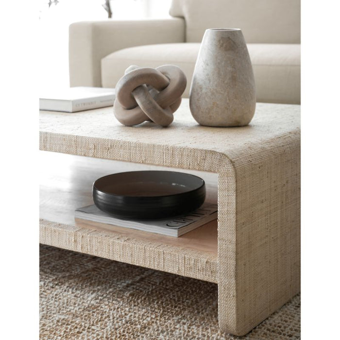 White Wood Knot Sculpture 8"