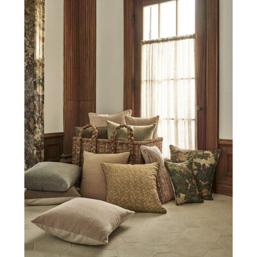 Frances Faux Mohair 23"x23" Golden Brown Throw Pillow Cover by Jake Arnold