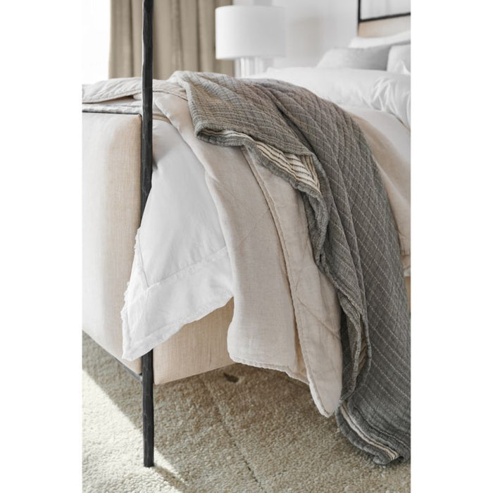 Favorite Washed Organic Cotton White Eyelash King Duvet Cover