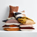 Modern Crescent Kilim 22"x15" Brulee Brown Throw Pillow Cover