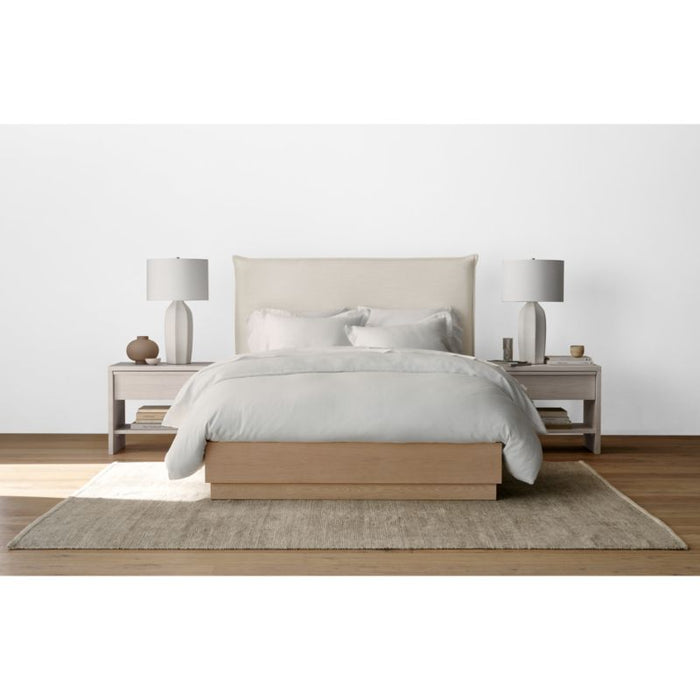 Favorite Washed Organic Cotton White Eyelash King Duvet Cover