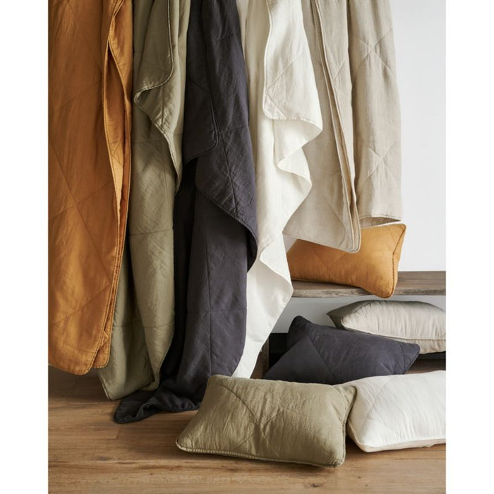 European Flax ®-Certified Linen Brulee Brown Full/Queen Quilt