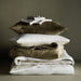 European Flax ®-Certified Linen Burnt Green King-Size Duvet Cover