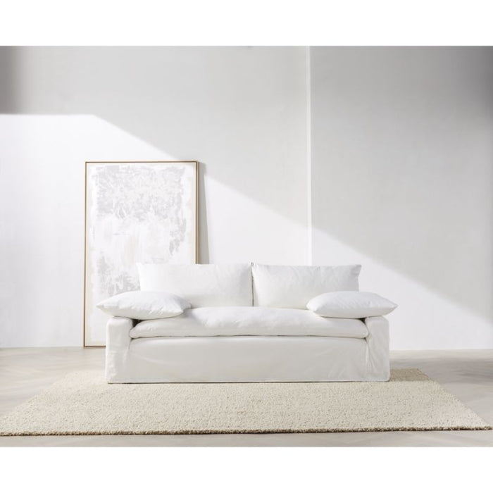 Lille Solid Bouclé Sand Beige Area Rug 6'x9'