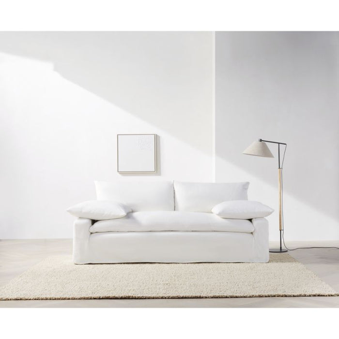 Lille Solid Bouclé Sand Beige Area Rug 6'x9'