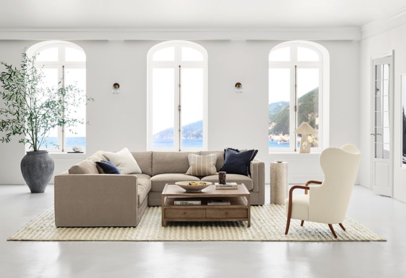 Fleur Tall Faux Travertine Resin Drink Table