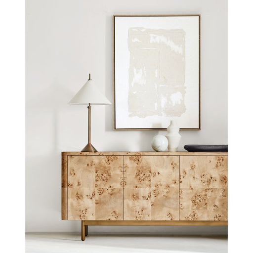 "Bright Sands" by LBA Collective Tan Brown Canvas 41"x31" Framed Wall Art Print