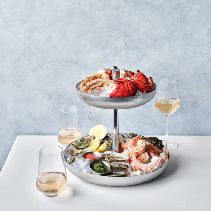 2-Tier Stainless Steel Seafood Tower