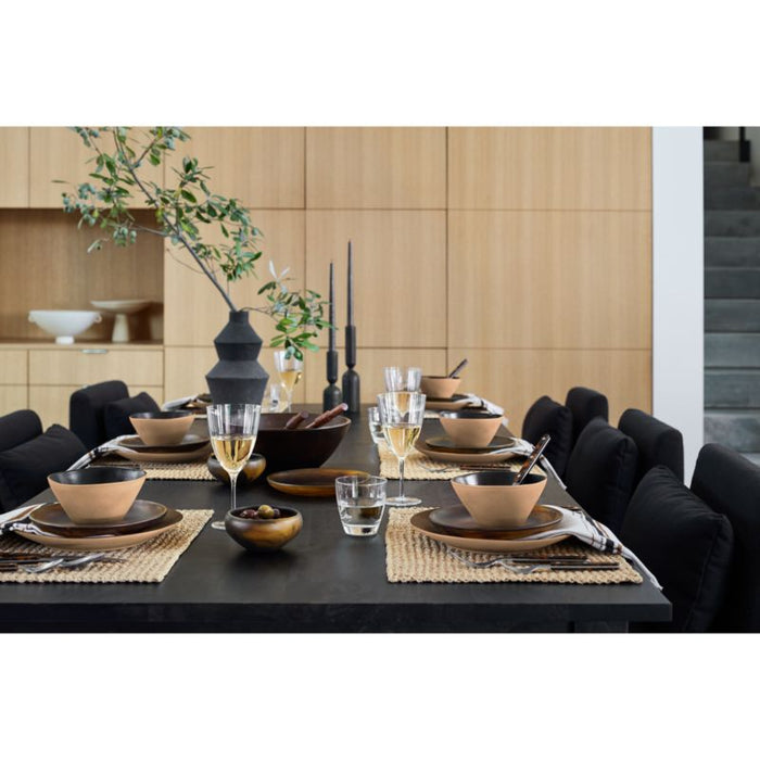Basque 65" Charcoal Grey Wood Rectangular Dining Table