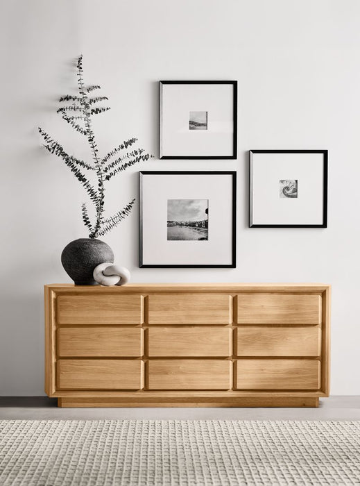 Gather Natural Oak Wood 9-Drawer Dresser