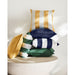 Sunbrella ® 20"x20" Yellow Cozumel Cabana Stripe Outdoor Throw Pillow