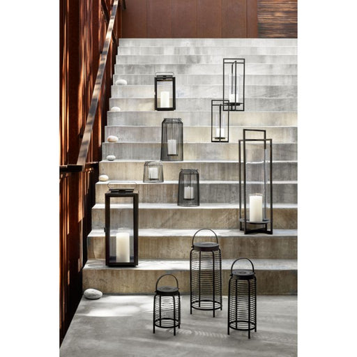 Dune Medium Black Metal Outdoor Lantern 24"