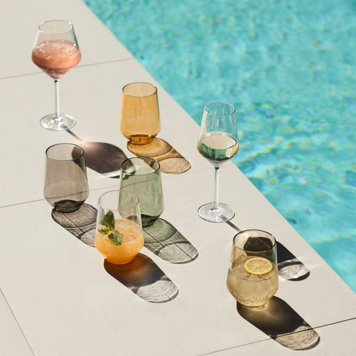 Schott Zwiesel Tour Multicolor Outdoor Stemless Wine Glasses, Set of 4