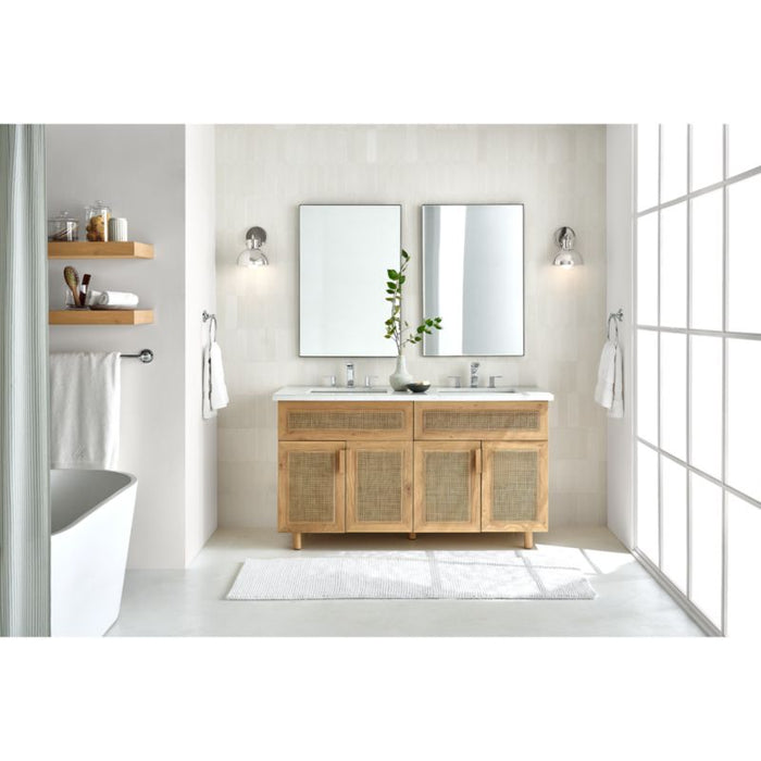 Carmen White Marble Vanity Tray