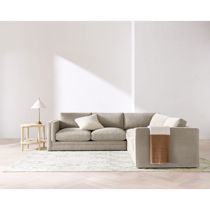 Algiers Wool Hand-Knotted Ivory Area Rug 10'x14'