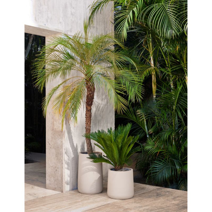 Saabira Taupe 23.25" Tall Indoor/Outdoor Planter