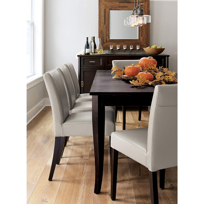 Lowe Pewter Leather Dining Chair