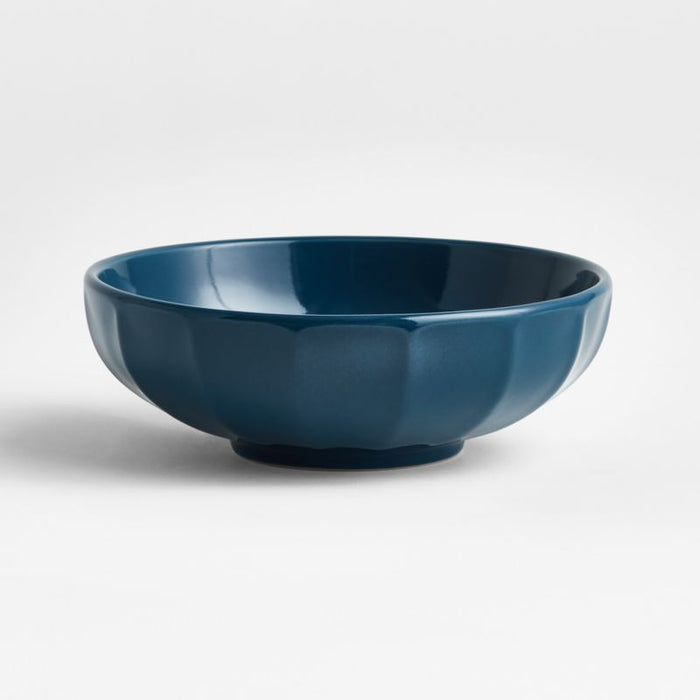 Cafe Dark Teal Low Bowl