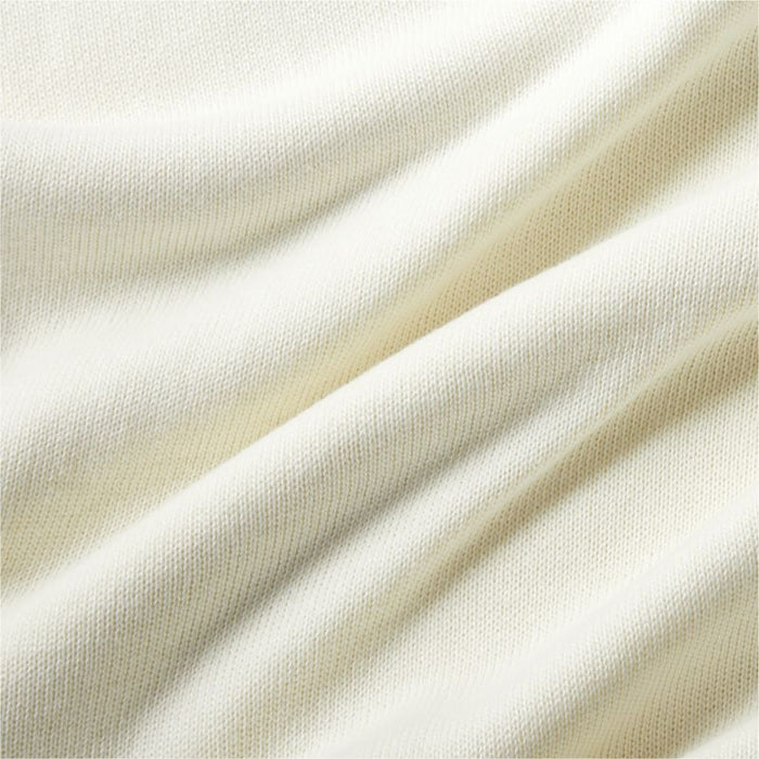 Calda Organic 70"x55" Pampas Ivory Throw Blanket